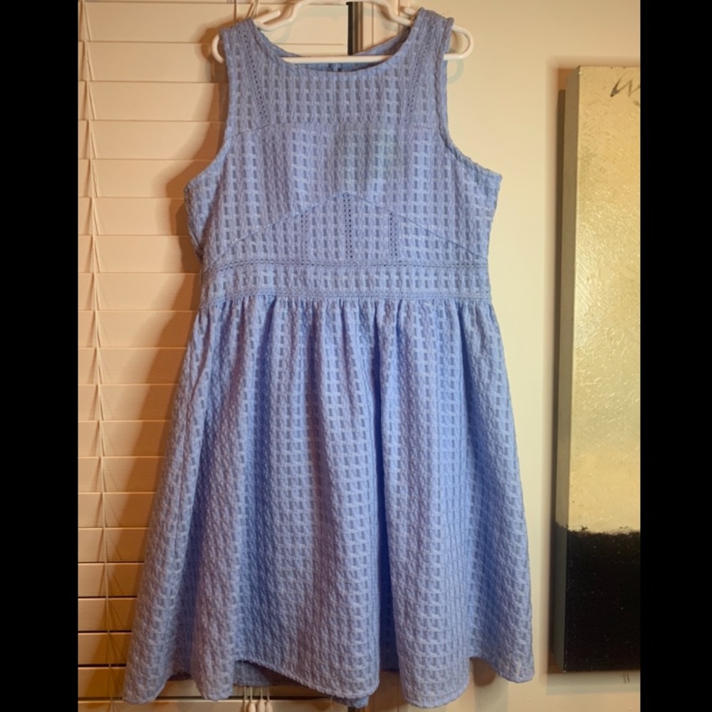 light blue dress